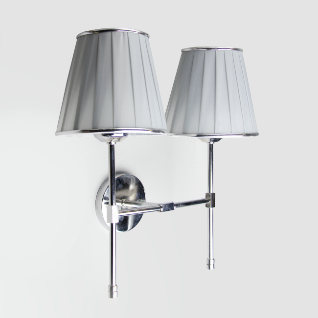 دیوار کوب فلزی شیددار دو شعله افتخار مدل BAM5022GW