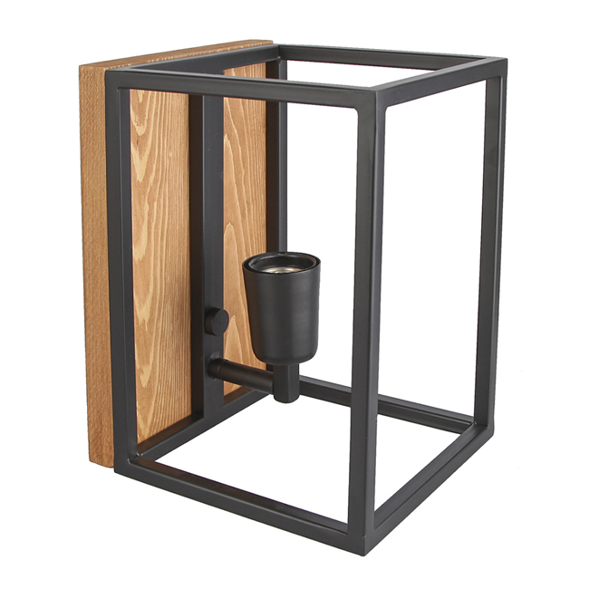 لوستر دیوار کوب چوب فلز 1 شعله افتخار مدل BAM1061w